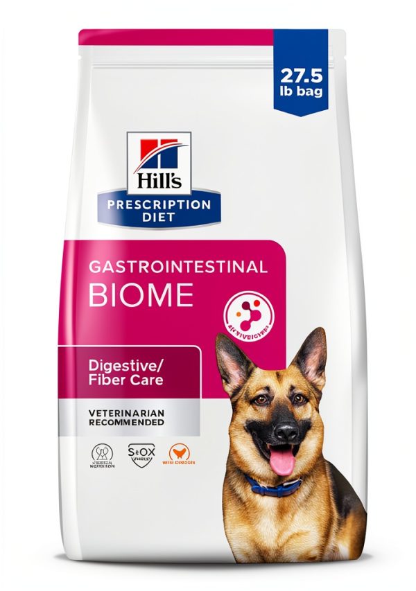 Hill's Diet Gastrointestinal Biome Chicken Dry Dog Food 27.5 lb-0