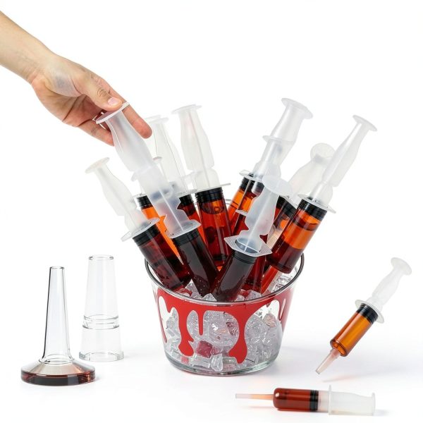 Halloween Drink Dispenser Set Soulchen 30 Cups with Lids 2 Ice Buckets-2