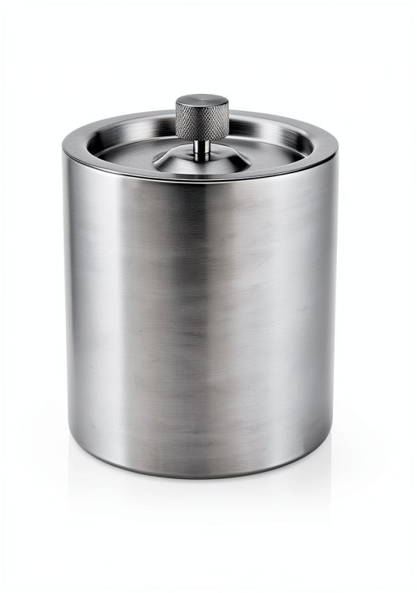 Viski Harrison Stainless Steel Ice Bucket with Insulated Lid and 2L-2