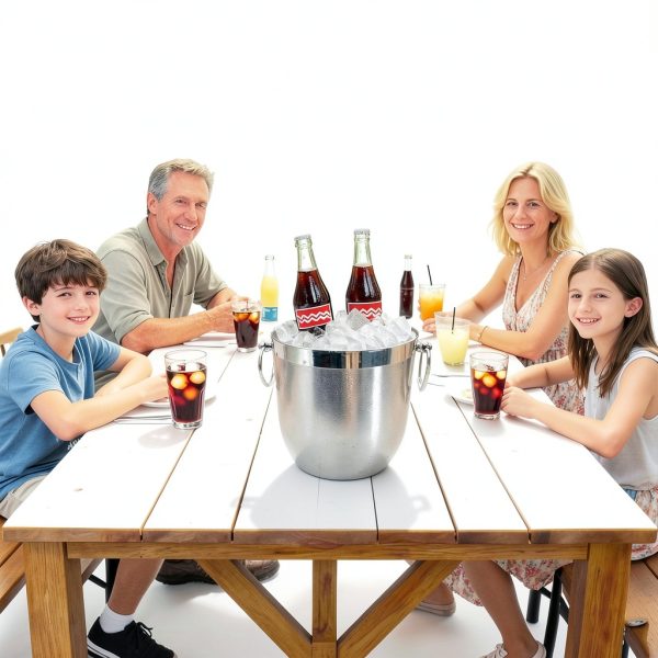 Large Ice Buckets 3L Stainless Steel Ice Bucket by Ecookware LGX-4