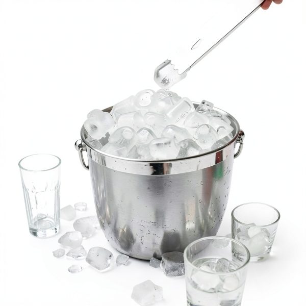 Large Ice Buckets 3L Stainless Steel Ice Bucket by Ecookware LGX-6