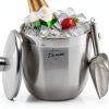 3L Insulated Ice Bucket Durawe – Steel with Lid, Tongs & Scoop-0