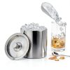 Viski Harrison Stainless Steel Ice Bucket with Insulated Lid and 2L-4
