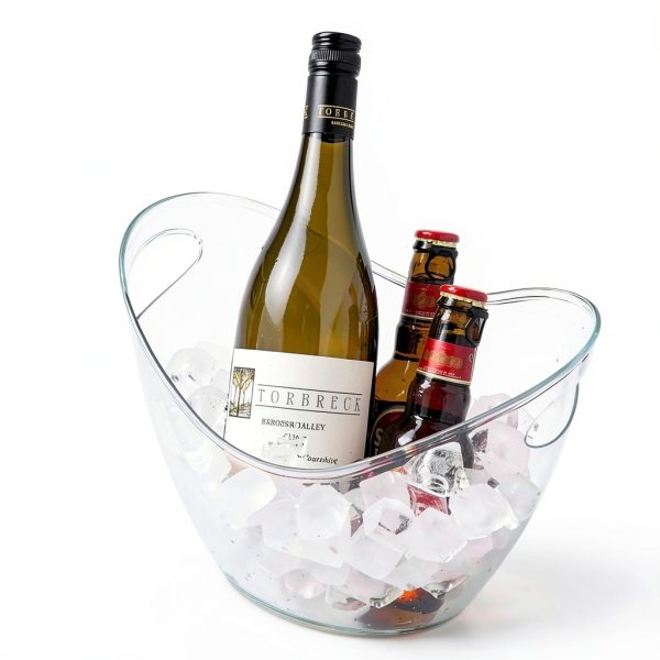 Ice Buckets with Scoops by Bangminda 4L Acrylic Champagne Bucket Set-1