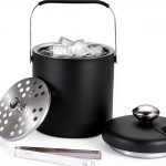 Ice Bucket flybold 1.3L Stainless Steel Black Double Walled Chiller-0