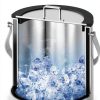 Hillbond Ice Bucket 3L Double Wall with Silicone Lid, Tongs & Strainer-1