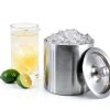 Viski Harrison Stainless Steel Ice Bucket with Insulated Lid and 2L-1
