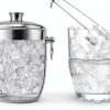 3L Insulated Ice Bucket Durawe – Steel with Lid, Tongs & Scoop-5