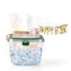Ice Bucket 5L with Lid & Tong – UKQRRTC Portable Plastic Bar Wine Tool-1
