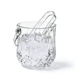Ice Bucket Set Efavormart 3-Pack Clear Plastic 5x5 Shatterproof Bar-0