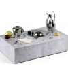 Georg Jensen Ice Bucket with Tong Mirror Polished Stainless Steel Set-1
