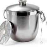 Large Ice Buckets 3L Stainless Steel Ice Bucket by Ecookware LGX-0