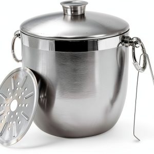 Large Ice Buckets 3L Stainless Steel Ice Bucket by Ecookware LGX-0
