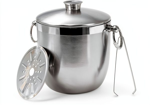Large Ice Buckets 3L Stainless Steel Ice Bucket by Ecookware LGX-0