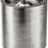Viski Harrison Stainless Steel Ice Bucket with Insulated Lid and 2L-0