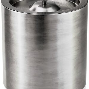 Viski Harrison Stainless Steel Ice Bucket with Insulated Lid and 2L-0