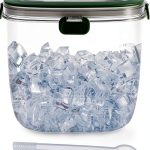 5L PortableClear Ice Bucket TYBXJUN 5L Capacity Airtight Lid & Tongs-0