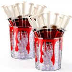 Halloween Drink Dispenser Set Soulchen 30 Cups with Lids 2 Ice Buckets-0