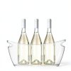 Ice Bucket Set AMMSAR 2 Acrylic Buckets with Mats & Scoops 5.5L Gray-1