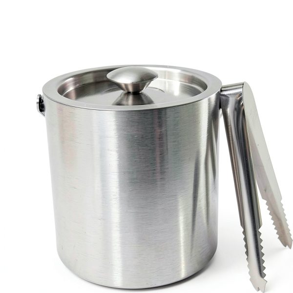 Small Ice Bucket olmaanseta 1.3L Double-Walled Stainless Steel Silver-5