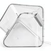 Clear Ice Bins 4 Pack by Pumtus Plastic Ice Bucket with Scoop and Tong-2