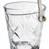2-Piece Clear Glass Ice Bucket Set with Ice Tongs & Handle - 2.2 Liter and 1Liter Portable Ice Buckets Container for Champagne, Wine, Beer and Cocktail at Parties, Home Bar or Luxury Hotels-3