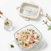 Portable Ice Bucket with Lid & Tong for Outdoor Camping, Clear Plastic Storage Bin for Freezer, Refrigerator, Whiskey, Wine, Cocktail Party, Big Cube Mold Tray for Ice Bath-3
