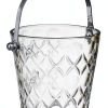 2-Piece Clear Glass Ice Bucket Set with Ice Tongs & Handle - 2.2 Liter and 1Liter Portable Ice Buckets Container for Champagne, Wine, Beer and Cocktail at Parties, Home Bar or Luxury Hotels-6