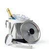 Double-Wall Stainless Steel Insulated Ice Bucket With Lid & Ice Tong [3 Liter] Included Strainer Keeps Ice Cold & Dry, Home Bar, Chilling Beer, Champagne, Wine Bottle-6