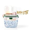 Ice Bucket NEMTMCUA 5L Green Portable Ice Bucket with Lid and Tong-6