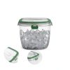 5L Portable Ice Cube Storage Bin, Clear Ice Bucket for Freezer with Lid & Tong for Outdoor Camping, Plastic Refrigerator Ice Cube Trays Storage Bin for Whiskey Wine Cocktail Party-1