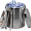 Stainless Steel Ice Bucket with Lid, Ice Tongs - Double Wall MA025-0