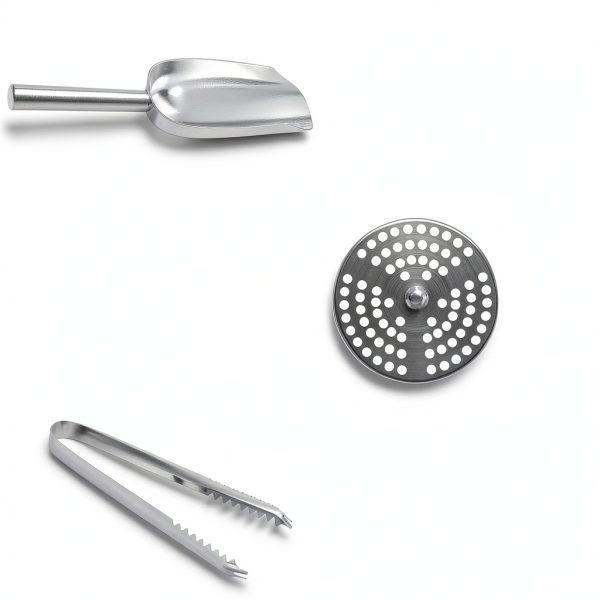 Ice Bucket YFN 3L Double Wall Steel with Lid Ice Tong & Scoop-5