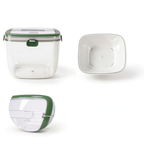 Ice Bucket NEMTMCUA 5L Green Portable Ice Bucket with Lid and Tong-5