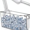 Ice Bin Set with Scoop by Havawish Grey Freezer Bucket 10.8x4.9x4.3in-0