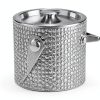 Bling Double Walled Stainless Steel Ice Bucket with Ice Tong & Lid [2 Liter] ，Shiny Insulated Ice Bucket Included Strainer Keeps Ice Cold & Dry, for Home Bar, Chilling Beer, Champagne, Red Wine-2