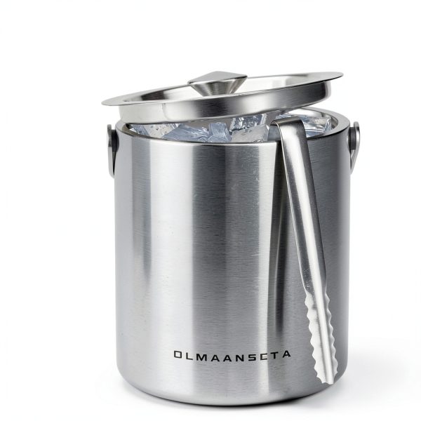 Small Ice Bucket olmaanseta 1.3L Double-Walled Stainless Steel Silver-2